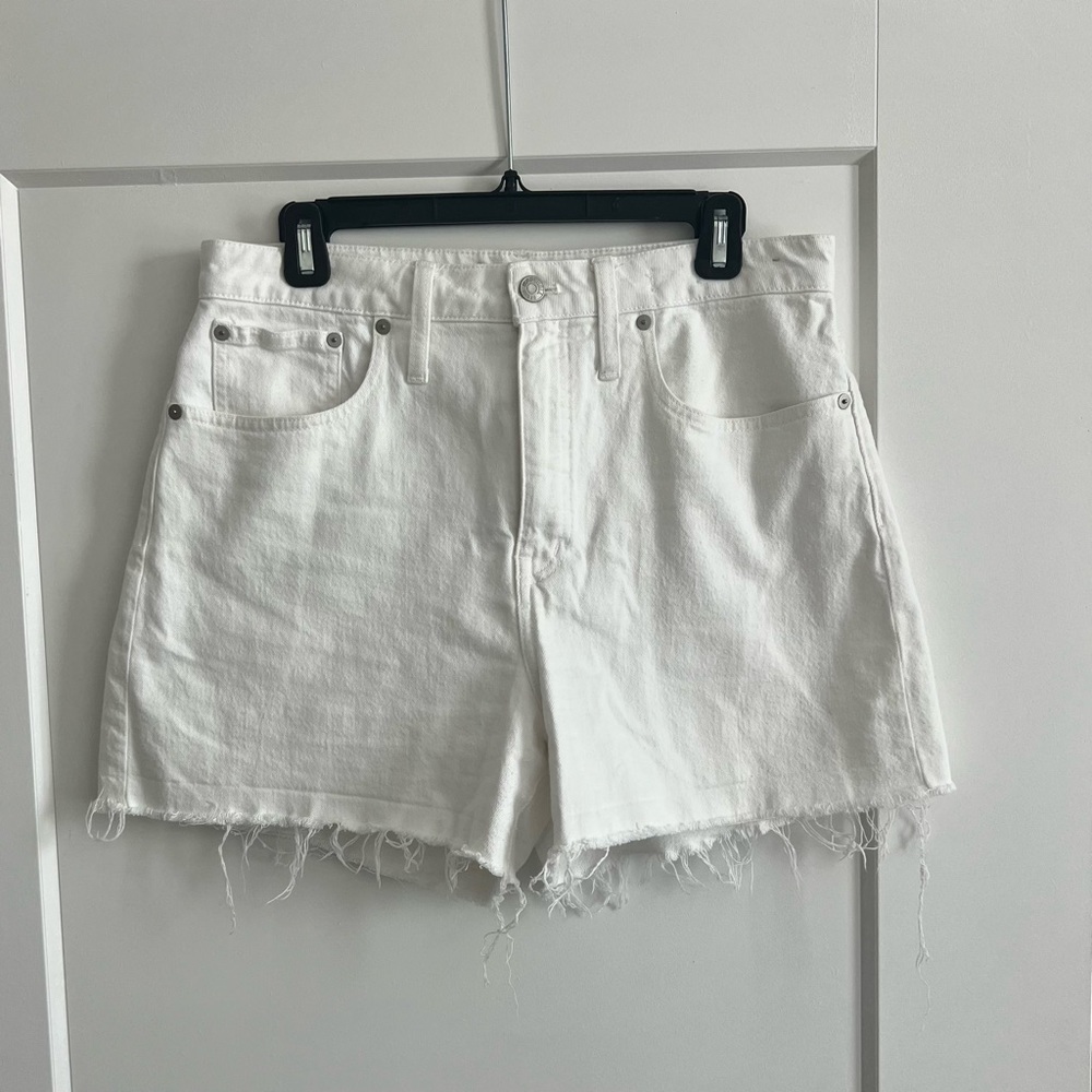 Madewell White Denim Shorts